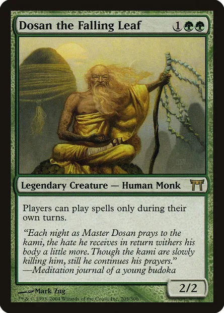 Dosan the Falling Leaf, Magic card CHK 205 — Champions of Kamigawa set