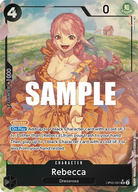 Rebecca, One Piece card OP05-091 — AWAKENING OF THE NEW ERA set