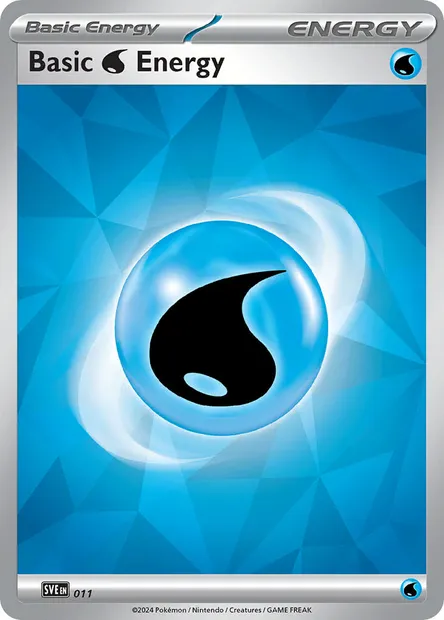 Énergie Eau, carte Pokémon SVE 011 — extension Écarlate et Violet Énergie