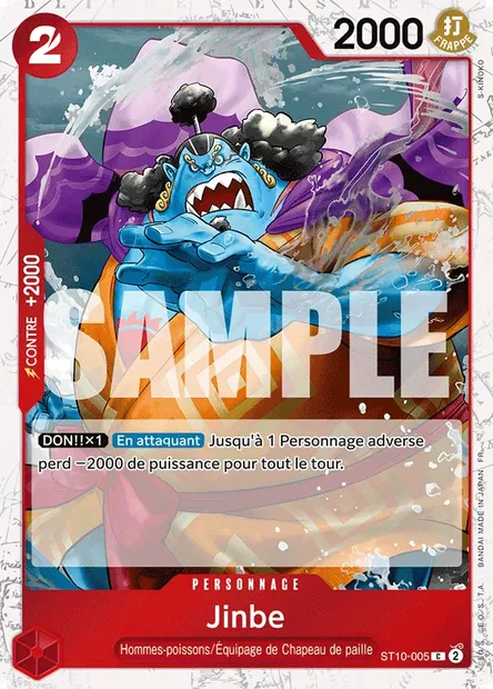 Jinbe, carte One Piece ST10-005 — extension The Three Captains