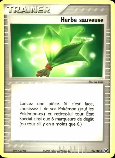 Herbe sauveuse, carte Pokémon RG 93 — extension EX Rouge Feu & Vert Feuille