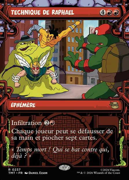 Technique de Raphael, carte Magic TMT 237 — extension Teenage Mutant Ninja Turtles