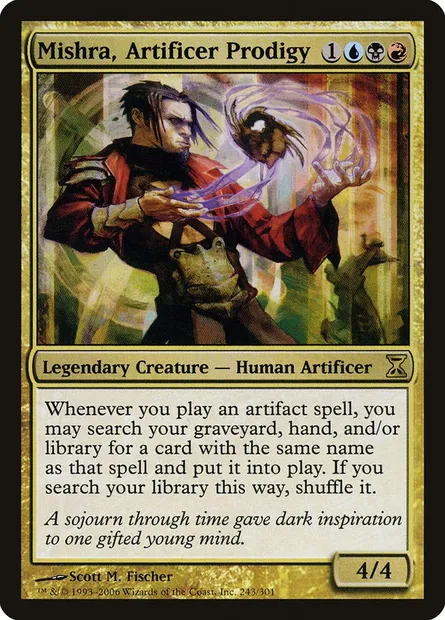 Mishra, Artificer Prodigy, Magic card TSP 243 — Time Spiral set