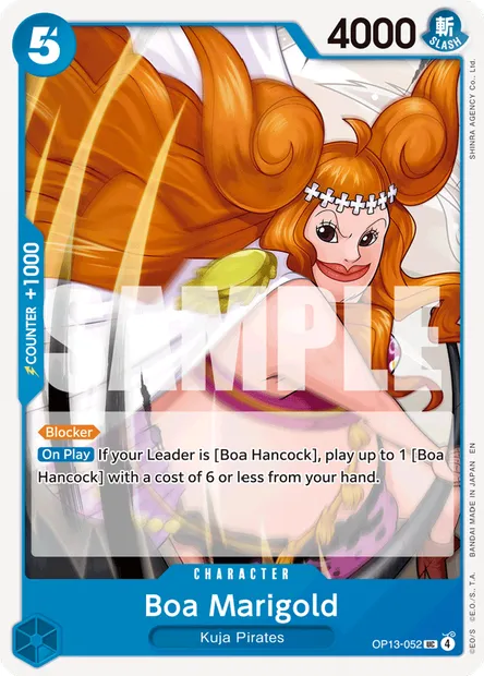 Boa Marigold, One Piece card OP13-052 — CARRYING ON HIS WILL set