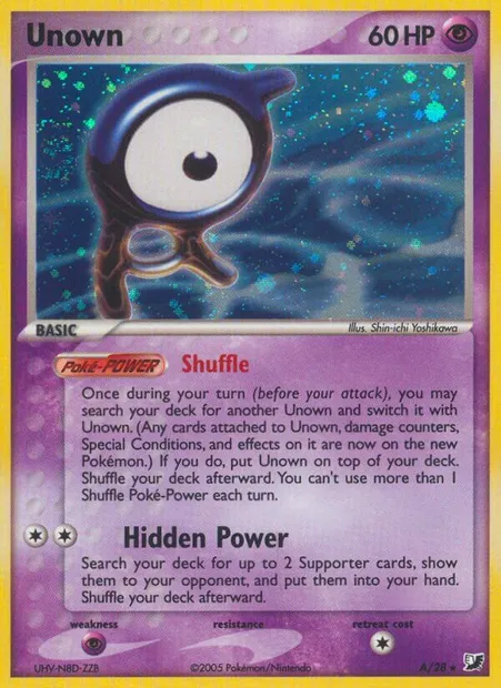 Zarbi, carte Pokémon EXU A — extension EX Forces Cachées Collection Zarbi