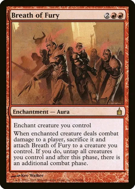 Souffle de fureur, carte Magic RAV 116 — extension Ravnica: La Cité des Guildes
