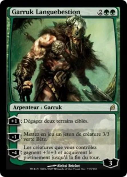 Garruk Languebestion, carte Magic LRW 213 — extension Lorwyn