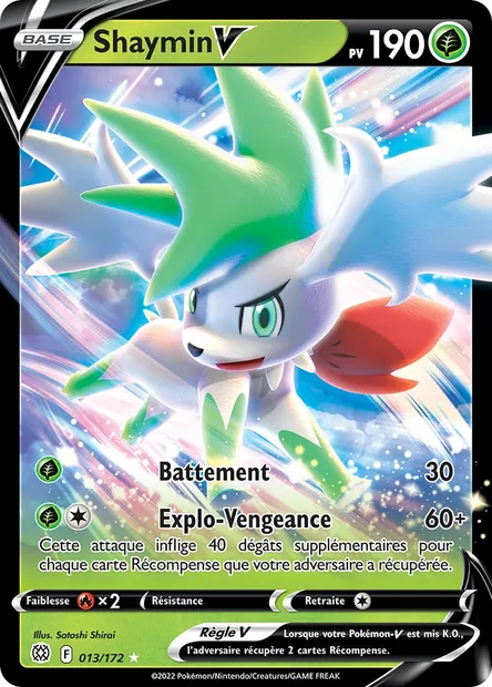 Shaymin V, carte Pokémon BRS 013 — extension Stars Étincelantes