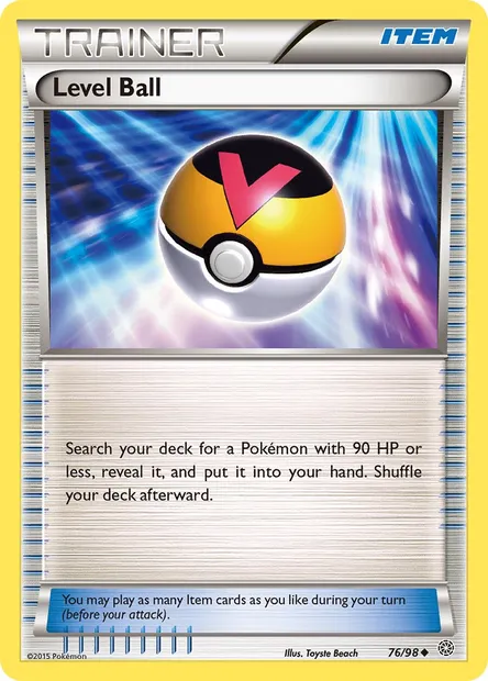 Level Ball, Pokémon card AOR 76 — Ancient Origins set