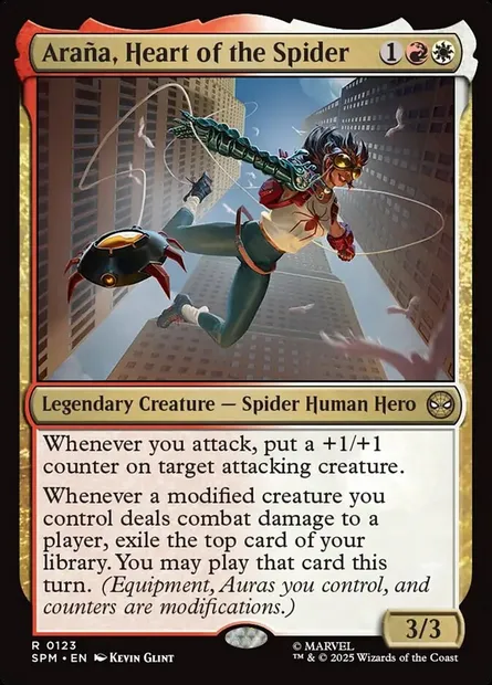 Araña, Heart of the Spider, Magic card SPM 123 — Marvel's Spider-Man set