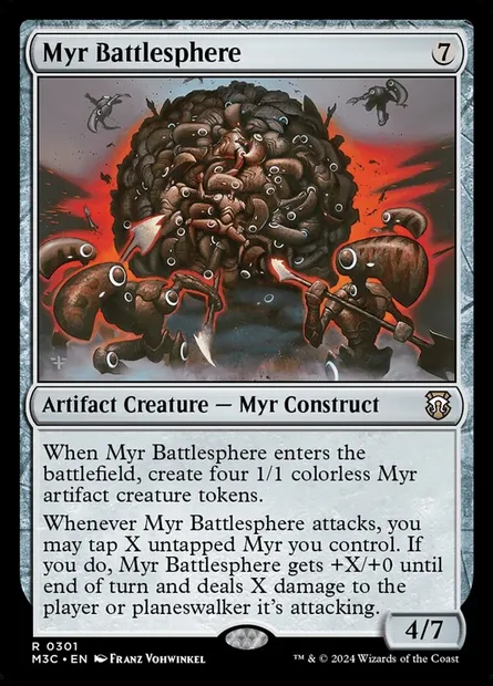 Myr Battlesphere, Magic card M3C 301 — Modern Horizons 3 Commander set