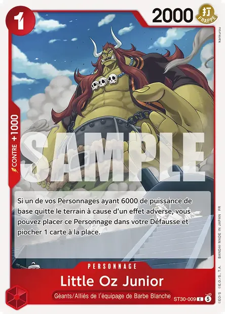 Little Oz Junior, carte One Piece ST30-009 — extension LUFFY ET ACE