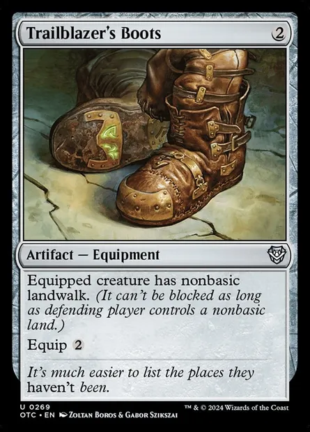 Trailblazer's Boots, Magic card OTC 269 — Outlaws of Thunder Junction Commander set