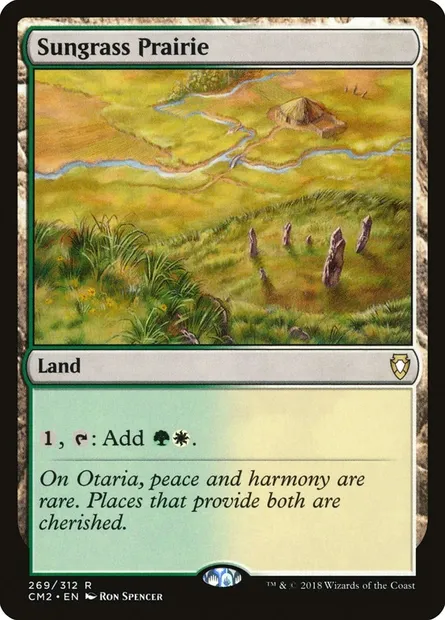 Prairie de Solherbe, carte Magic CM2 269 — extension Commander Anthology Volume II