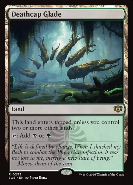 Deathcap Glade, Magic card SOS 253 — Secrets of Strixhaven set