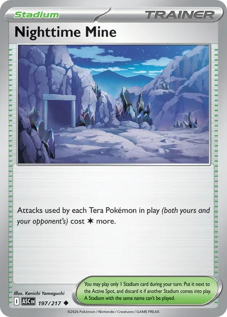 Nighttime Mine, Pokémon card ASC 197 — Ascended Heroes set