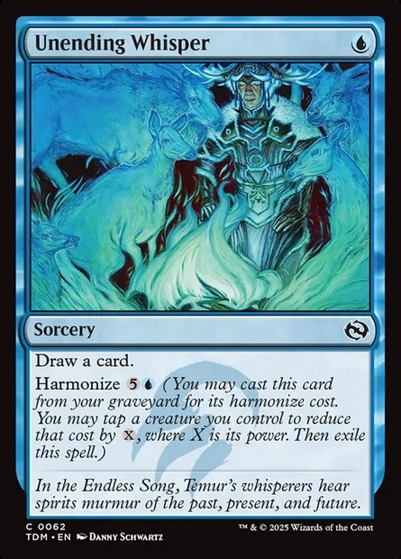 Unending Whisper, Magic card TDM 62 — Tarkir: Dragonstorm set