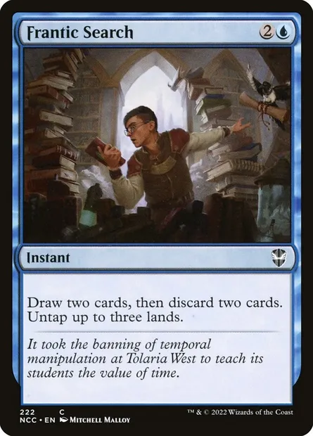Frantic Search, Magic card NCC 222 — New Capenna Commander set