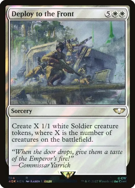 Deploy to the Front, Magic card 40K 184★ — Warhammer 40,000 Commander set