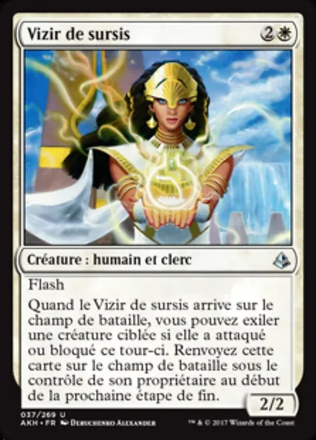 Vizir de sursis, carte Magic AKH 37 — extension Amonkhet