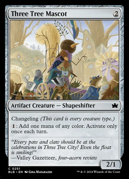 Three Tree Mascot, Magic card BLB 251 — Bloomburrow set