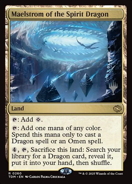 Maelström du dragon-esprit, carte Magic PTDM 260p — extension Tarkir: Dragonstorm Promos