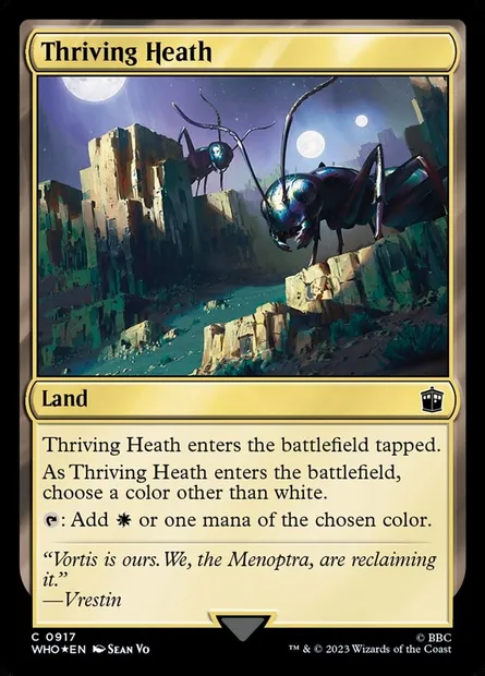 Thriving Heath, Magic card WHO 917 — Doctor Who set