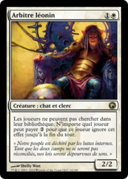 Arbitre léonin, carte Magic SOM 14 — extension Cicatrices de Mirrodin
