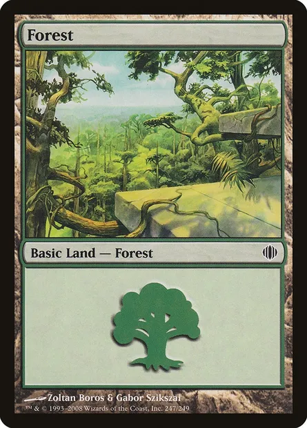 Forest, Magic card ALA 247 — Shards of Alara set
