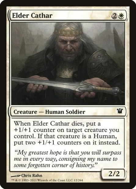Elder Cathar, Magic card ISD 12 — Innistrad set