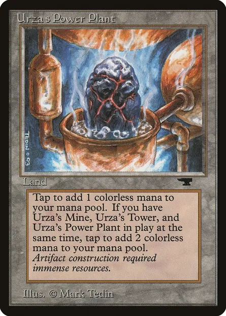 Centrale énergétique d'Urza, carte Magic ATQ 84d — extension Antiquities
