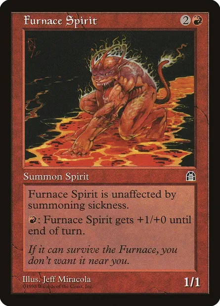 Esprit du fourneau, carte Magic STH 87 — extension Forteresse