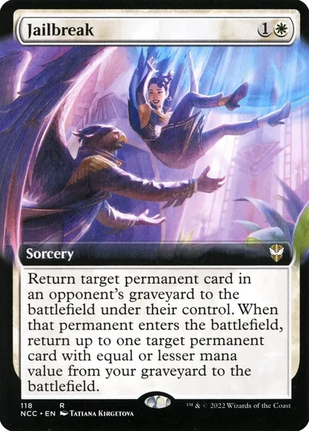 Jailbreak, Magic card NCC 118 — New Capenna Commander set