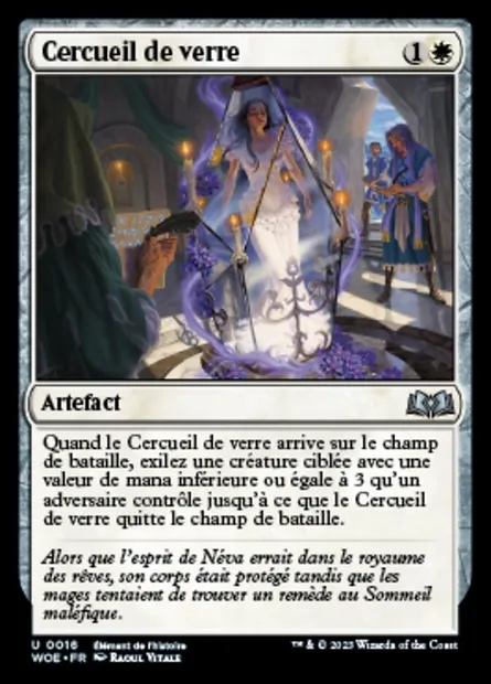 Cercueil de verre, carte Magic WOE 16 — extension Wilds of Eldraine