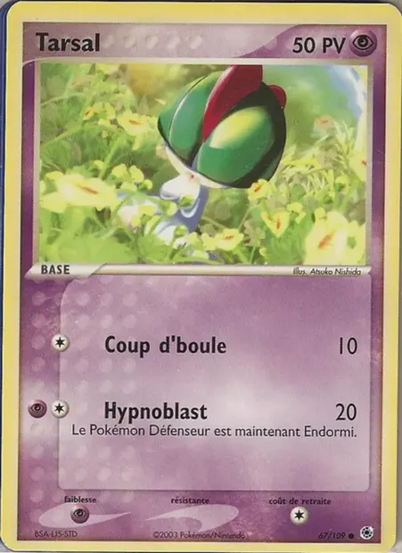 Tarsal, carte Pokémon RS 67 — extension EX Rubis & Saphir