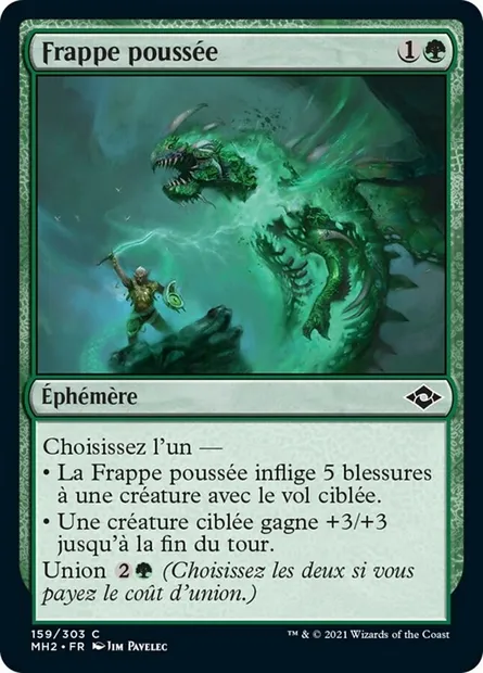 Frappe poussée, carte Magic MH2 159 — extension Horizons du Modern 2