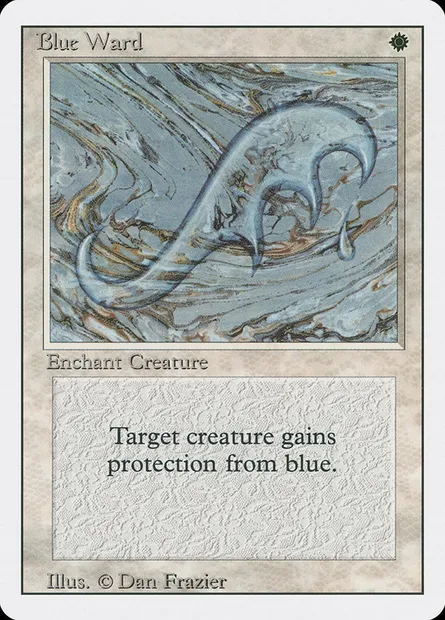 Blue Ward, Magic card 3ED 7 — Revised Edition set