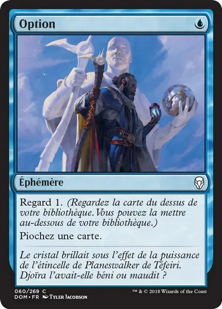 Option, carte Magic DOM 60 — extension Dominaria