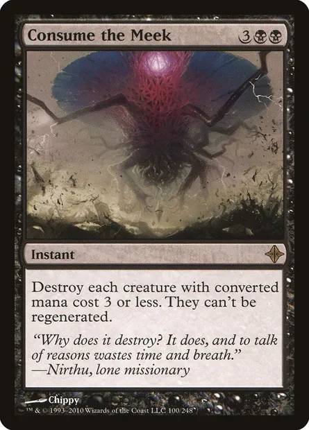 Consume the Meek, Magic card ROE 100 — Rise of the Eldrazi set