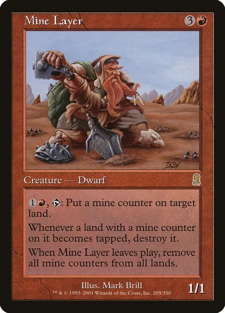 Mine Layer, Magic card ODY 205 — Odyssey set