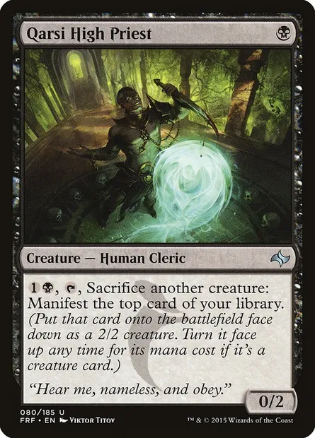 Qarsi High Priest, Magic card FRF 80 — Fate Reforged set