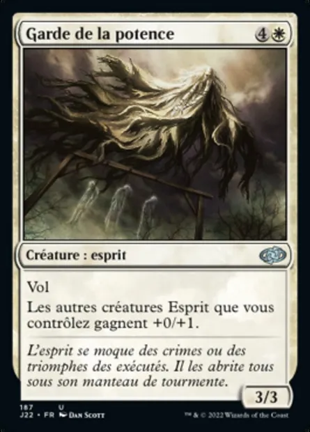 Garde de la potence, carte Magic J22 187 — extension Jumpstart 2022