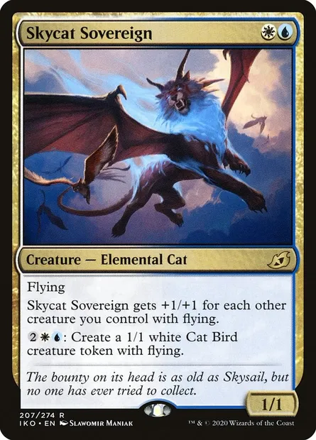 Skycat Sovereign, Magic card IKO 207 — Ikoria: Lair of Behemoths set