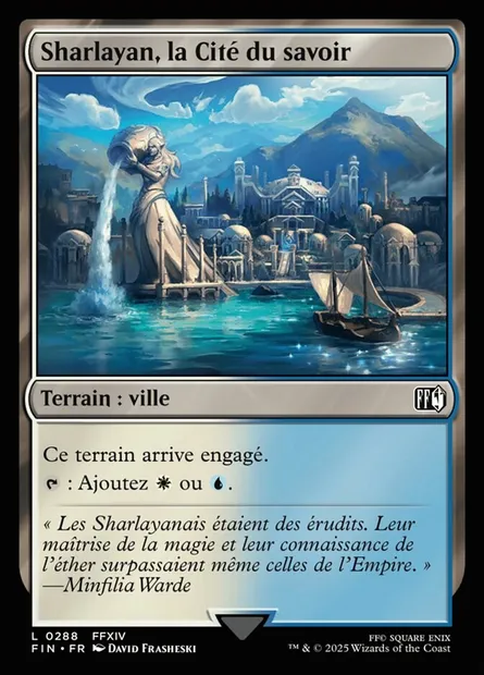Sharlayan, la Cité du savoir, carte Magic FIN 288 — extension Final Fantasy