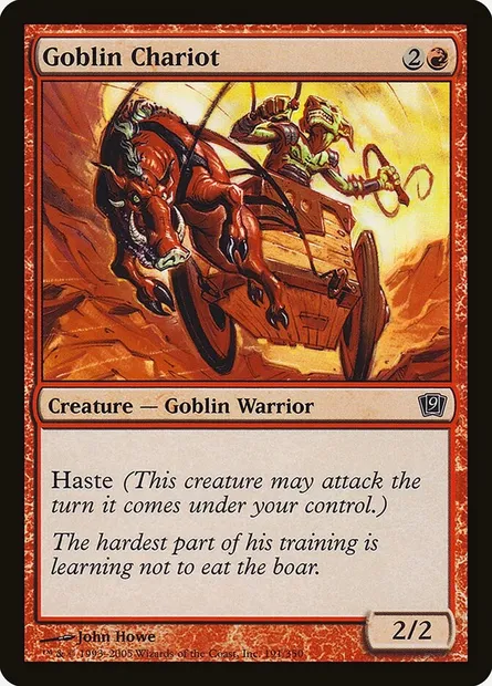 Goblin Chariot, Magic card 9ED 191★ — Ninth Edition set