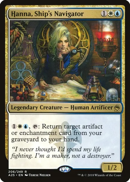 Hanna, Ship's Navigator, Magic card A25 206 — Masters 25 set