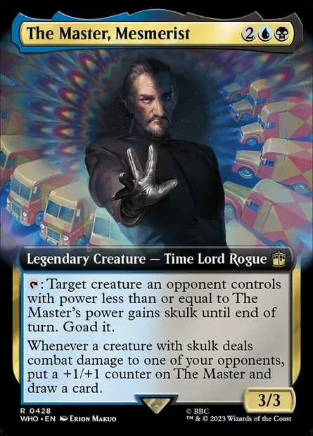 The Master, Mesmerist, Magic card WHO 428 — Doctor Who set