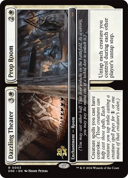 Dazzling Theater // Prop Room, Magic card PDSK 3s — Duskmourn: House of Horror Promos set