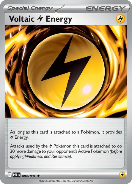 Voltaic Lightning Energy, Pokémon card PBL 084 — Pitch Black set