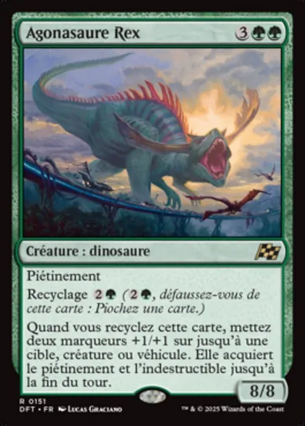 Agonasaure Rex, carte Magic DFT 151 — extension Aetherdrift